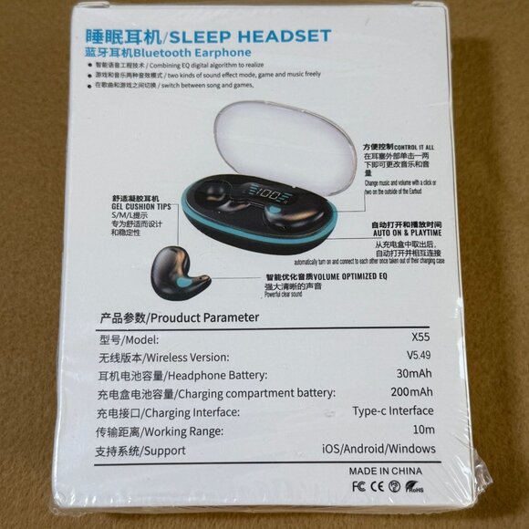 CYXG X55 Bluetooth Earphone True Wireless Extra Bass Headphones Charging Case - Picture 2 of 4